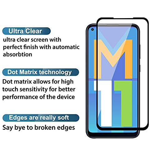 Image of POPIO Military-Grade Gorilla Tempered Glass For Samsung Galaxy M11 / A11 | 9H Hardness, Edge-to-Edge, Bubble-Free