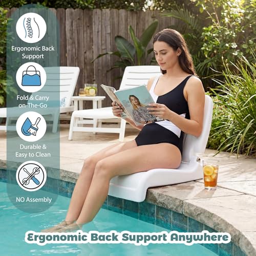 Karenhi 2 Pack Silla Plegable para Adultos con Respaldo para Piscina, Portátil para Camping y Picnic miniatura 4
