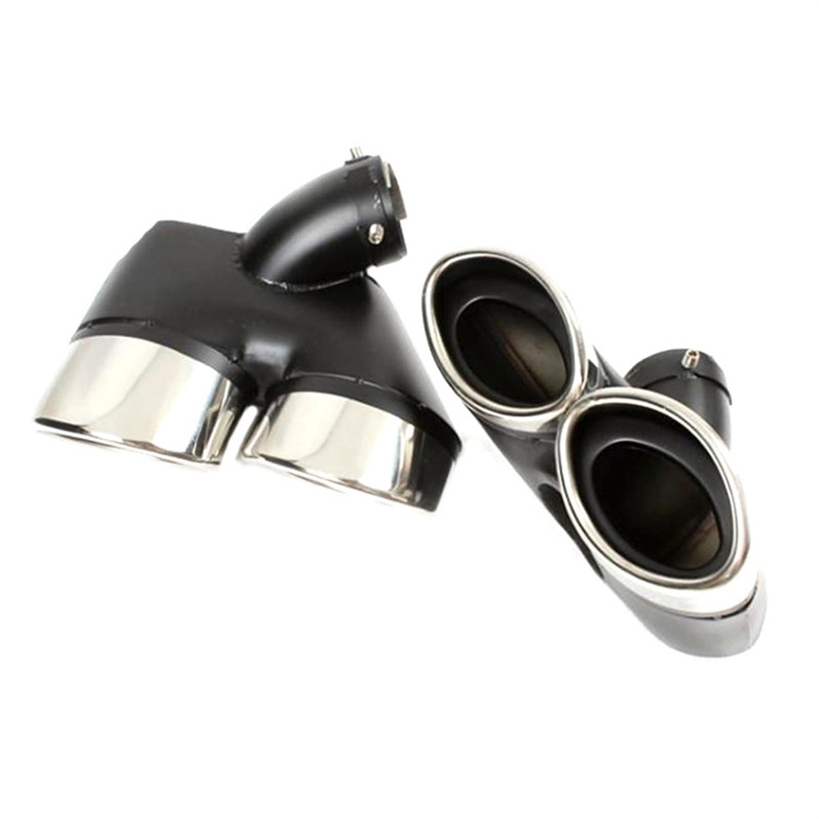 1 Pair Car Accessories Black Exhaust for Pipe Muffler Tailpipe End Tip Nozzles for Mercedes for Benz W211 E240 E260 E280 car end pipes