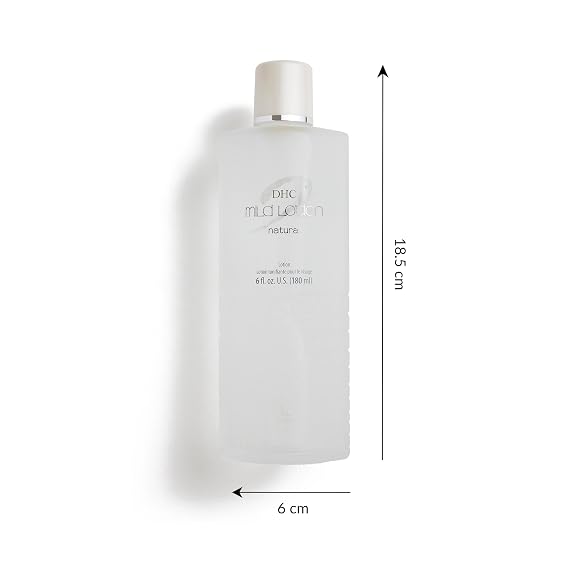 DHC Mild Lotion, Hydrating Liquid Lotion, Moisturizing, Calm and Soothe Sensitive Skin, Alcohol-Free, Fragrance and Colorant Free, Ideal for Sensitive Skin, 6 fl. oz.