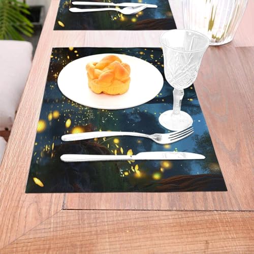 Set de table PVC résistant à la chaleur au tissage raffiné - 8