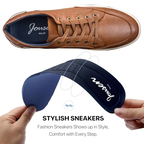 Jousen Men's Fashion Sneakers Classic Retro Casual Shoes for Men Breathable Business Dress Sneaker - Image 4