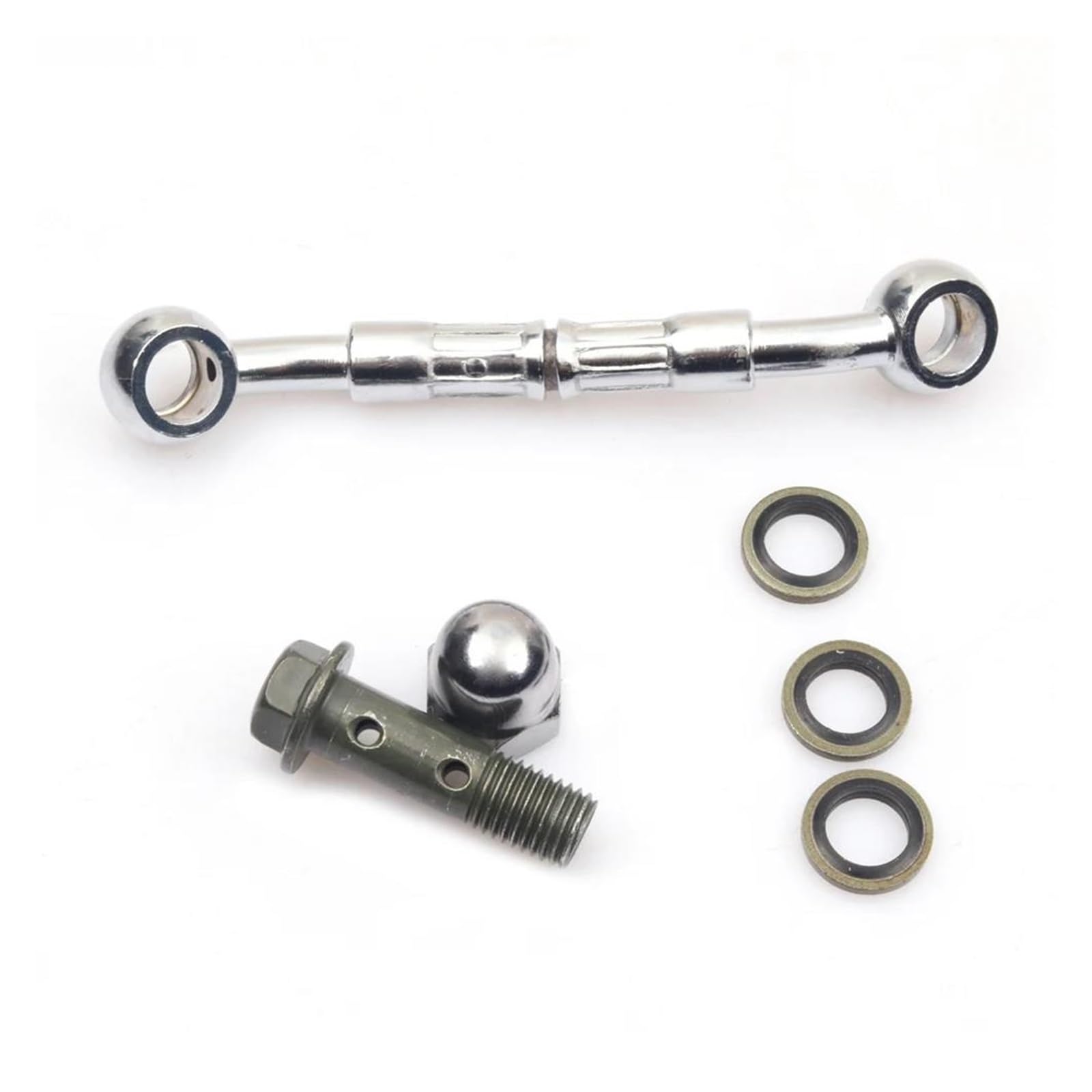 Hgjfhrde One Color S2r Motorcycle Modified Hydraulic Brake Hose Line Prolong Connector For Yam&Aha Universal Extend Fitting 10Mm Parts