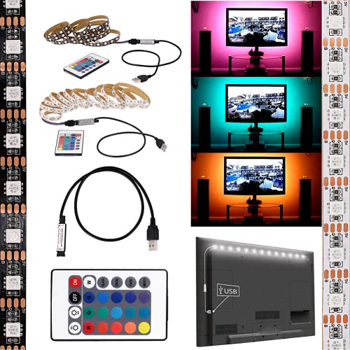 Tira LED RGB 5V 1 metro con control remoto USB miniatura 2