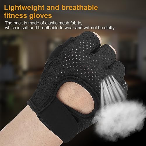 Yasdyri Gym Gloves for Men and Women Breathable Training Gloves with Microfiber Fabric 2 pack No Slip Silicone Padded with Fitness Gloves for Weightlifting Training - Image 3