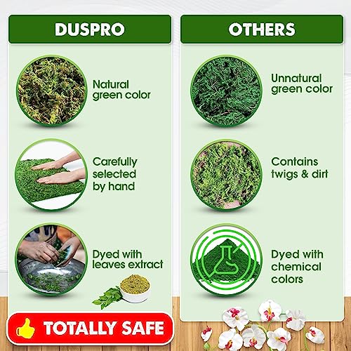 DUSPRO 51x55 Moss Roll, Moss Table Runner, Moss Carpet