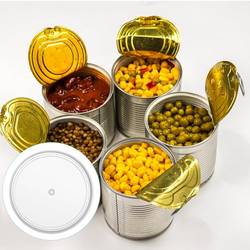 LXUEJIE 12 Stück Dosendeckel 400g, Deckel für Dosen Waschbar Dosendeckel Hundefutter Dosenverschluss Hundefutter für Futteraufbewahrung Tierfutterdosen(75mm)