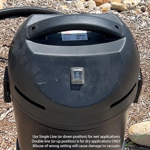 Half Off Ponds CleanSweep 1400 Pond Vacuum with a 13' Intake Suction Hose, 4 Extension Tubes, 3 Vacuum Nozzles, a 6.5 Foot Output Hose, and a Debris Collection Bag