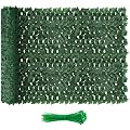Artificial Ivy Privacy Fence Screen, 120x40 inch Dense Leaf Green Ivy Wall Panel, Super Privacy Greenery Backdrop Faux Ivy Greenery for Patio, Balcony, Garden, Backyard Indoor Outdoor Decor