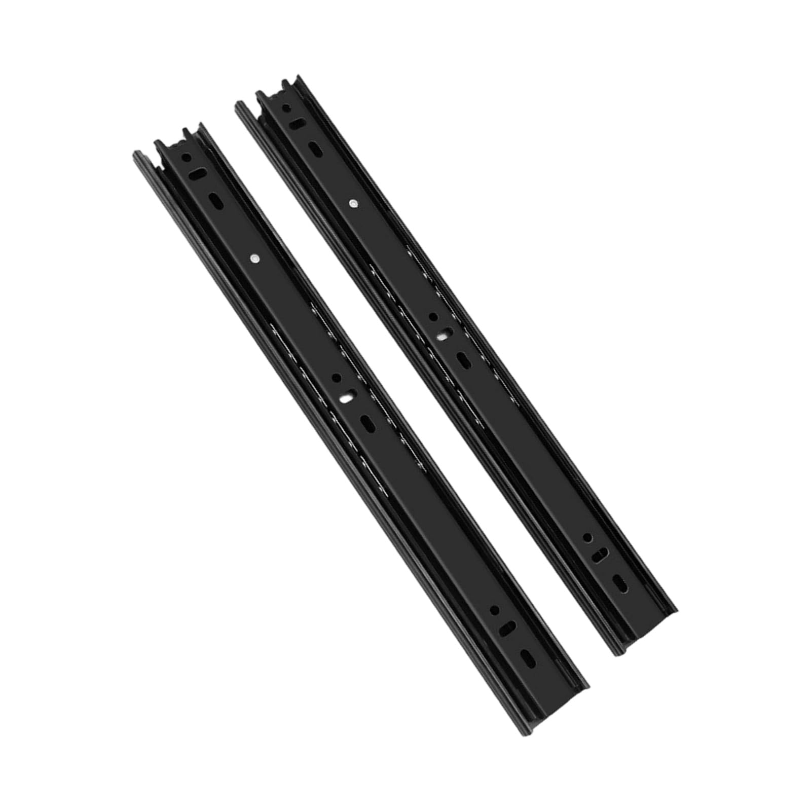 Geavonyg Multicolor 40Mm Wide Steel Slide Rails Available Multiple Sizes, Ensures Quiet Cabinet Assembly With Build 2Pcs Side Mount Slides
