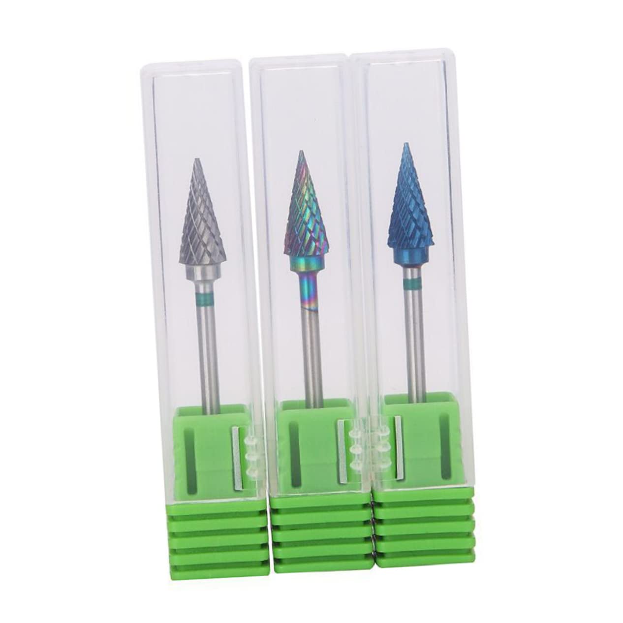 Punta Fresa Unghie Rotonda in Tungsteno Argento per Macchina | Lime per Dita e Piedi, Rifinitura, Lucidatura e Rimozione Pelle Morta, Accessorio per Nail Art