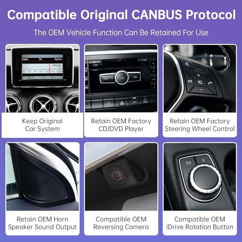 Pantalla CarPlay 10.25" Road Top para Mercedes-Benz CLA GLA 2013-15 miniatura 6