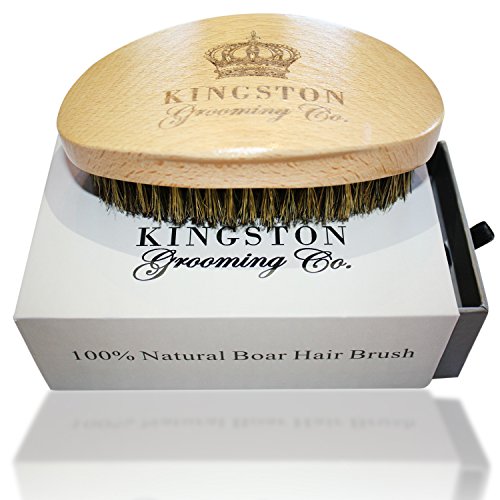 Wave Brush For Men 360- Boar Bristle Hair Brush For Men- Mens Hair Brush- Soft Bristle Hair Brush- 100% Boars Hair Brush- Boar Brush- Mens Brush- Wave Brush Soft- 360 Wave Brush Kit With Travel Case #TOP3