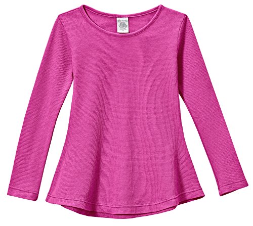 Image of City Threads Girls Long Sleeve Shirts Thermal Tunic Tops, Cotton Blend Shirt for Girls