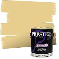 Vista 84 de PRESTIGE Pinturas de pintura exterior e imprimación en uno, 1 galón, plano, combinación comparable de Benjamin Moore* Manzanilla*