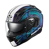 オージーケーカブト(OGK KABUTO)バイクヘルメット フルフェイス KAMUI3 ETERNO(エテルノ) ブラックブルー (サイズ:L)