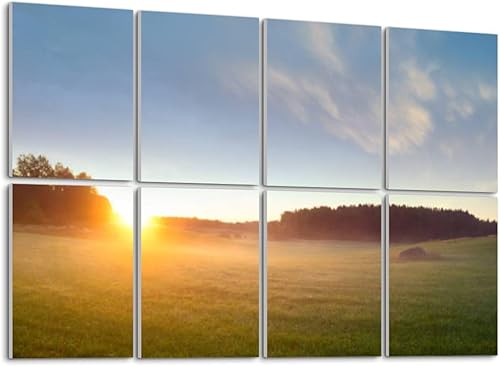 Paneles de pared acústicos insonorizados de verano mañana campo niebla hermoso paisaje sueco autoadhesivos paneles acústicos reduce habitación eco