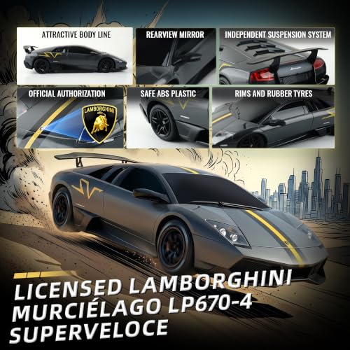Image of 1:24 Official Licensed Lamborghini Murcielago LP670-4 Superveloce RC Car