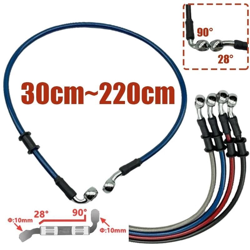 Durite de frein hydraulique coudée pour moto de cross et enduro