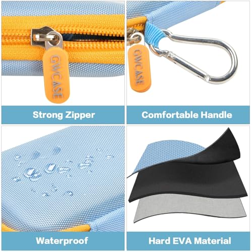 Funda rígida compatible con SanDisk 500 GB, 1 TB, 2 TB, 4 TB, SSD portátil Extreme, hasta 1050 MB/s, USB-C, USB 3.2 Gen 2, unidad externa de estado sólido, soporte de viaje para cables USB, color azul - imagen 6