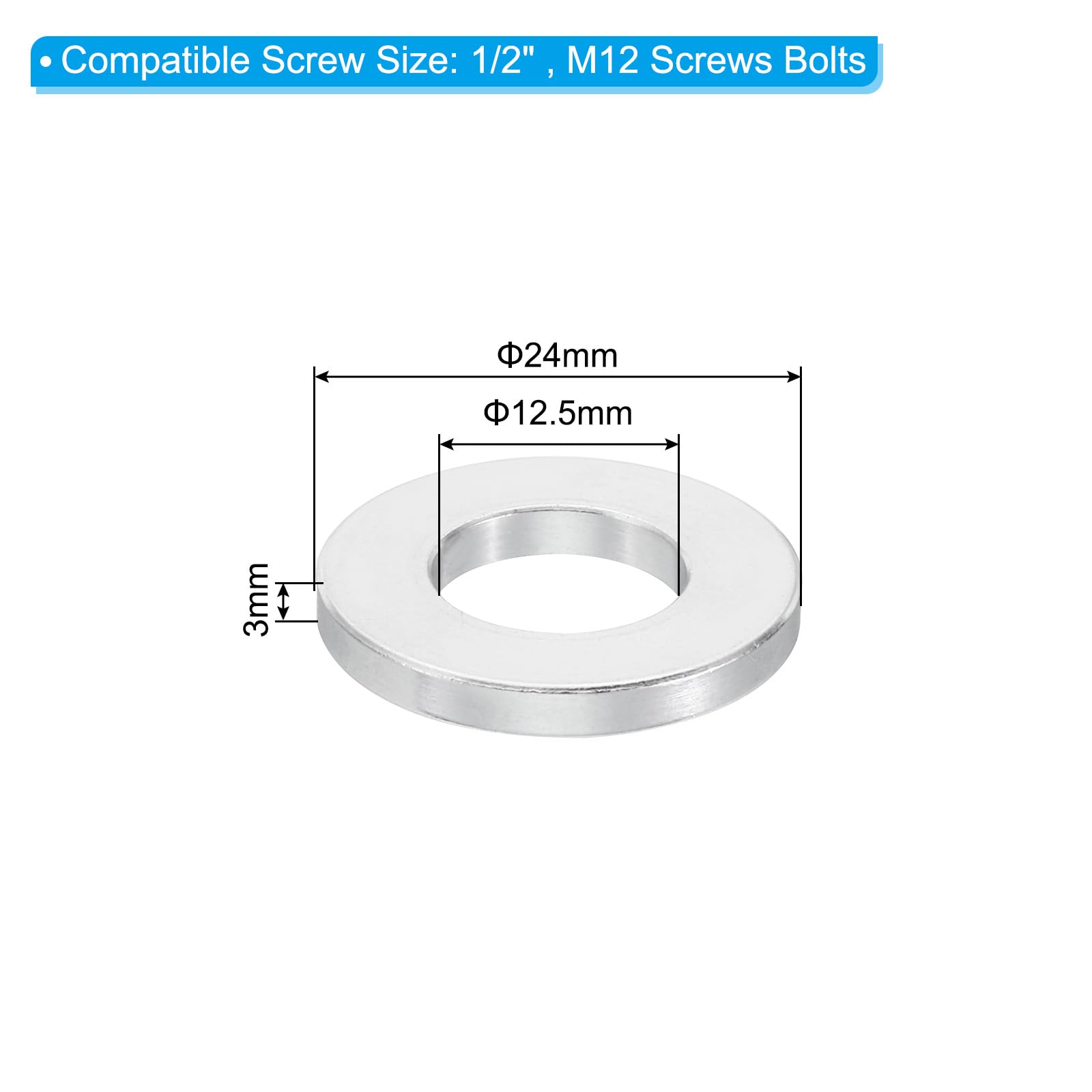 PATIKIL M12 Aluminum Spacers - Image 2