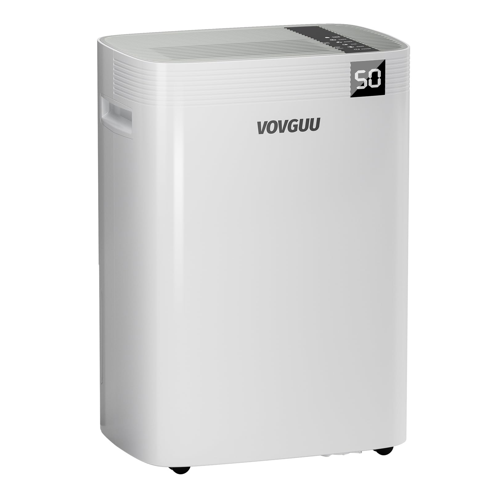 VOVGUU 5500 Sq.Ft 75 Pints Dehumidifier for Basement and Home with Drain Hose & 1.43 Gal Water Tank, 3 Smart Modes, Humidity Control, Auto Defrost, 24H Timer- Energy Star Dehumidifer for Large Room