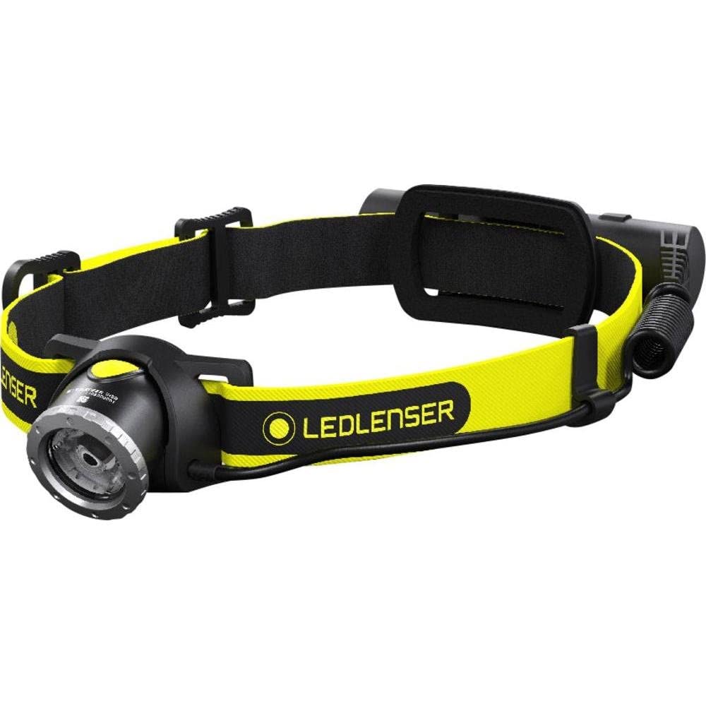 Ledlenser iH8R Akku-LED-Stirnlampe, inkl. Helmbefestigung, IP54, 158g | fokussierbar, 150m Leuchtweite, 600lm, rotes Rücklicht, bis zu 120h Leuchtdauer, wasserabweisend, wiederaufladbar
