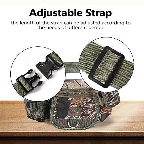 Pacote de cintura, Andoer Sacos de pesca multifuncionais bolsa de pano oxford ao ar livre para a cin