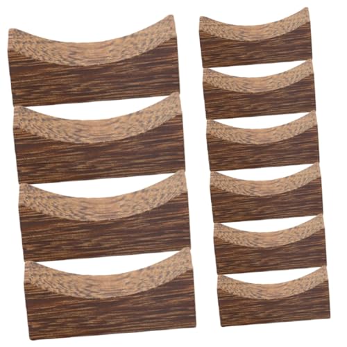 COLLBATH 12pcs Wooden Chopstick Rest Chopsticks Holders Wooden Chopstick Holder Wooden Fork Holder Spoon Rest Cutlery Rest Kitchen Desktop Fork Rest Wood Fork Rest Spoon Fork Rest