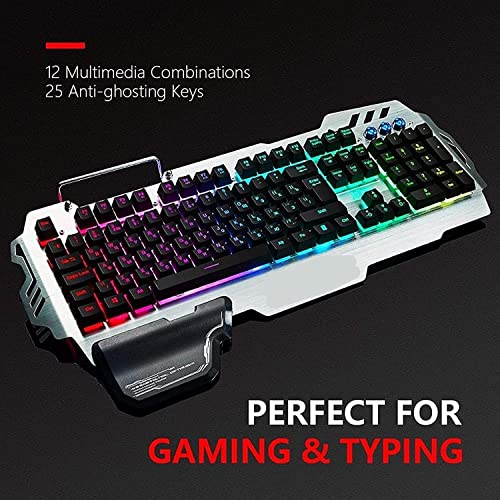 Teclado Mecánico NCRD11 USB con RGB y Reposamuñecas miniatura 3