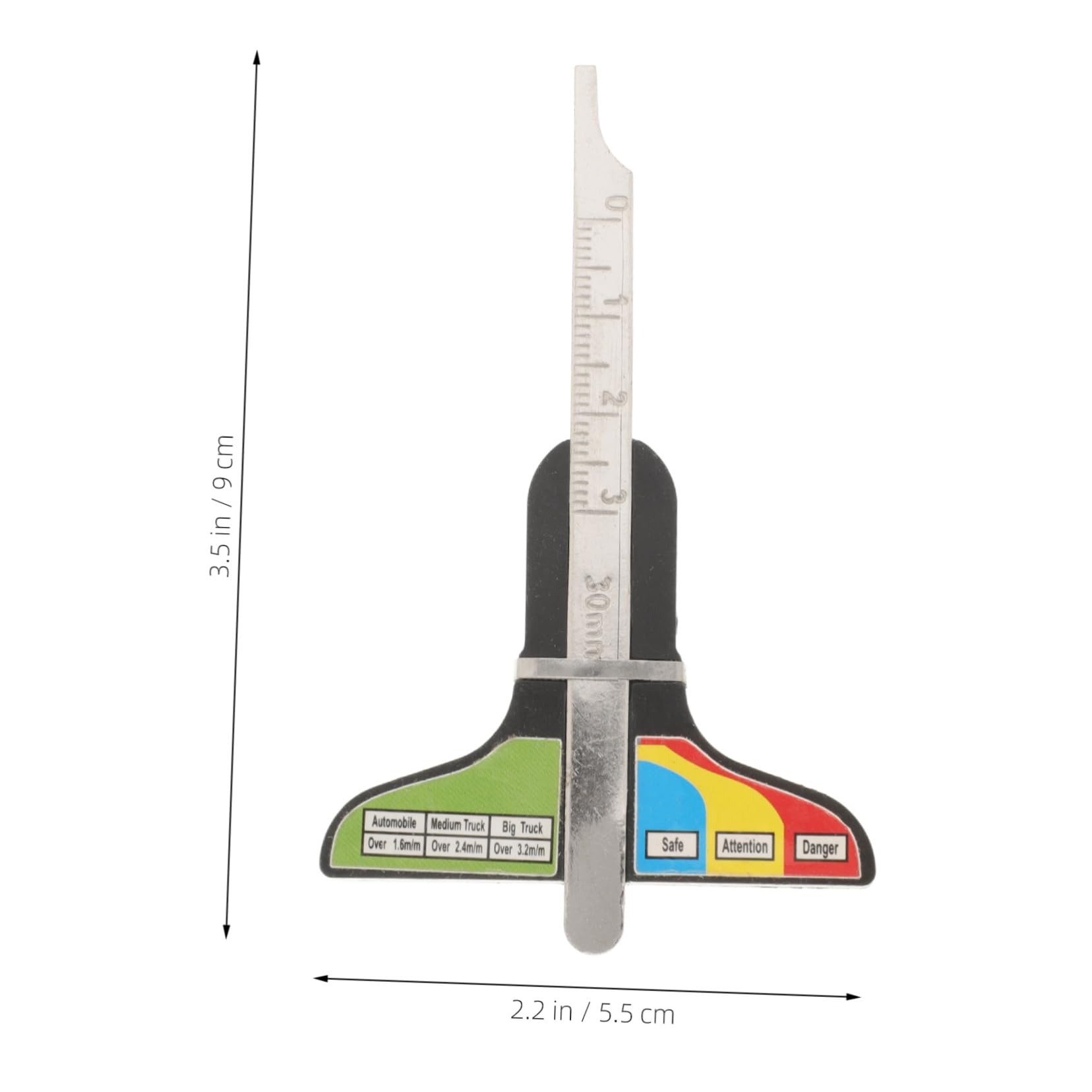 SOLUSTRE Tire Tread Depth Gauge for Cars Trucks Digital Display Precision Engineering Design Essential for Vehicle Safety