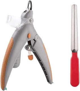 Henniu Cortador de unhas de gato iluminado Cortador de unhas de gato Aparador de unhas de gato Tesoura de unhas de gato Cortador de unhas de gato Características Luz LED Ampliação de 5X com li