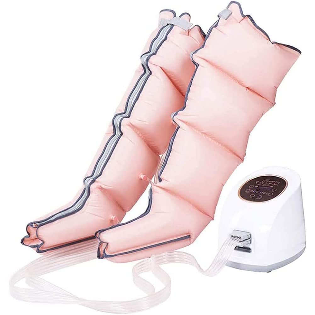 Massaggiatore a compressione d'aria per piedi e gambe, massaggiatore a compressione d'aria per gambe, fasce per la circolazione elettrica per piedi, caviglie, polpacci, per la cura della circolazione