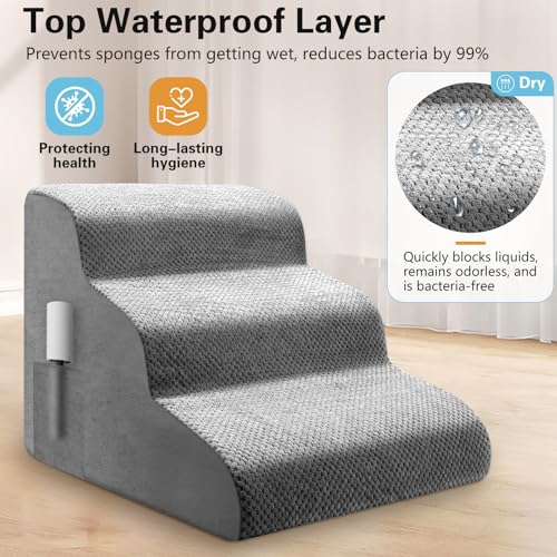 Escalier pour chien antidérapant avec housse lavable et imperméable