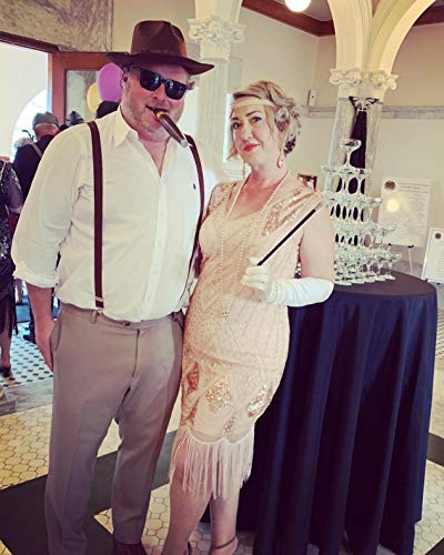 Image of PrettyGuide Women 1920s Gatsby Cocktail Sequin Art Deco Flapper Dress