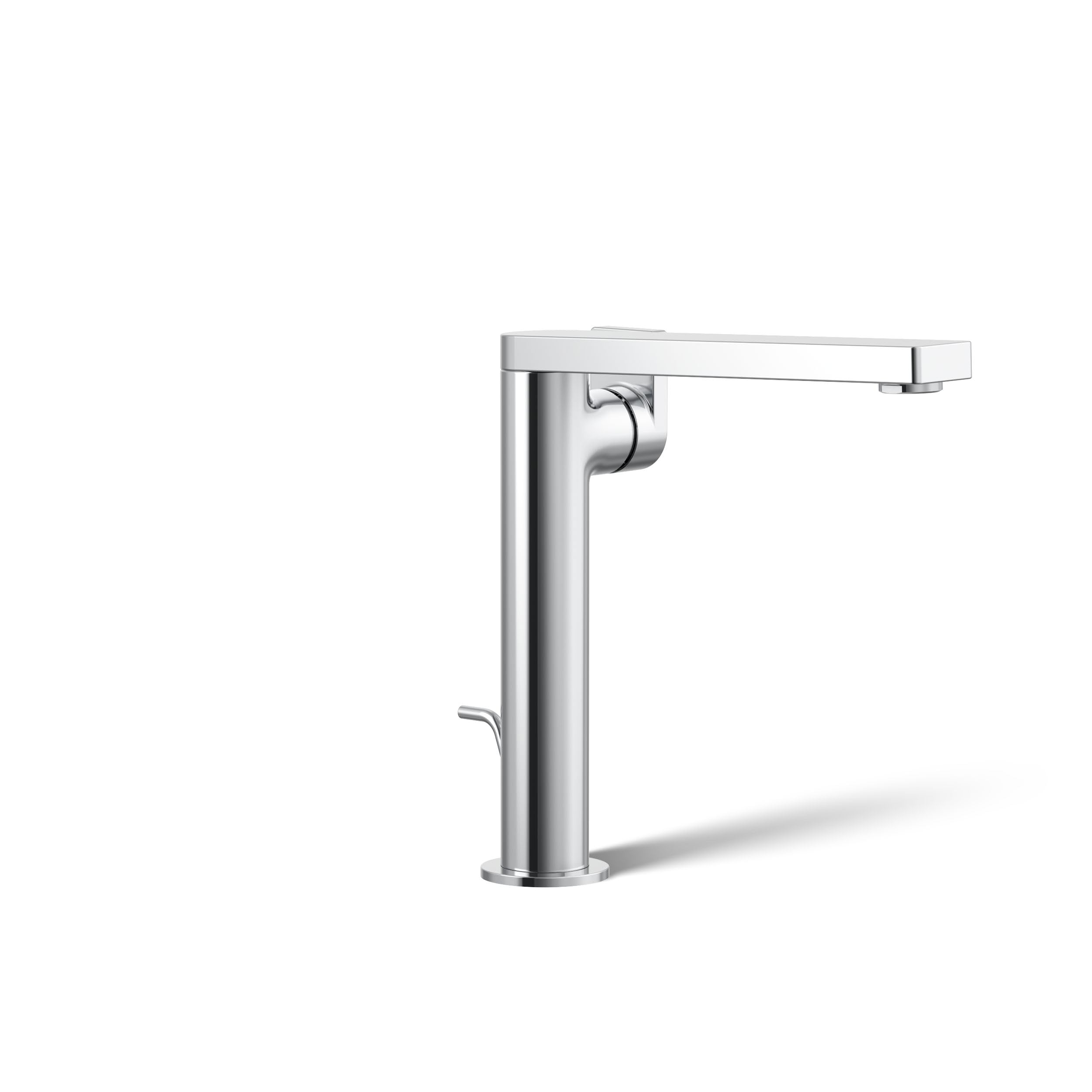 KOHLER K-73168-4-CP Composed Tall Single-Handle Bathroom Sink Faucet with Lever Handle, Polished Chrome