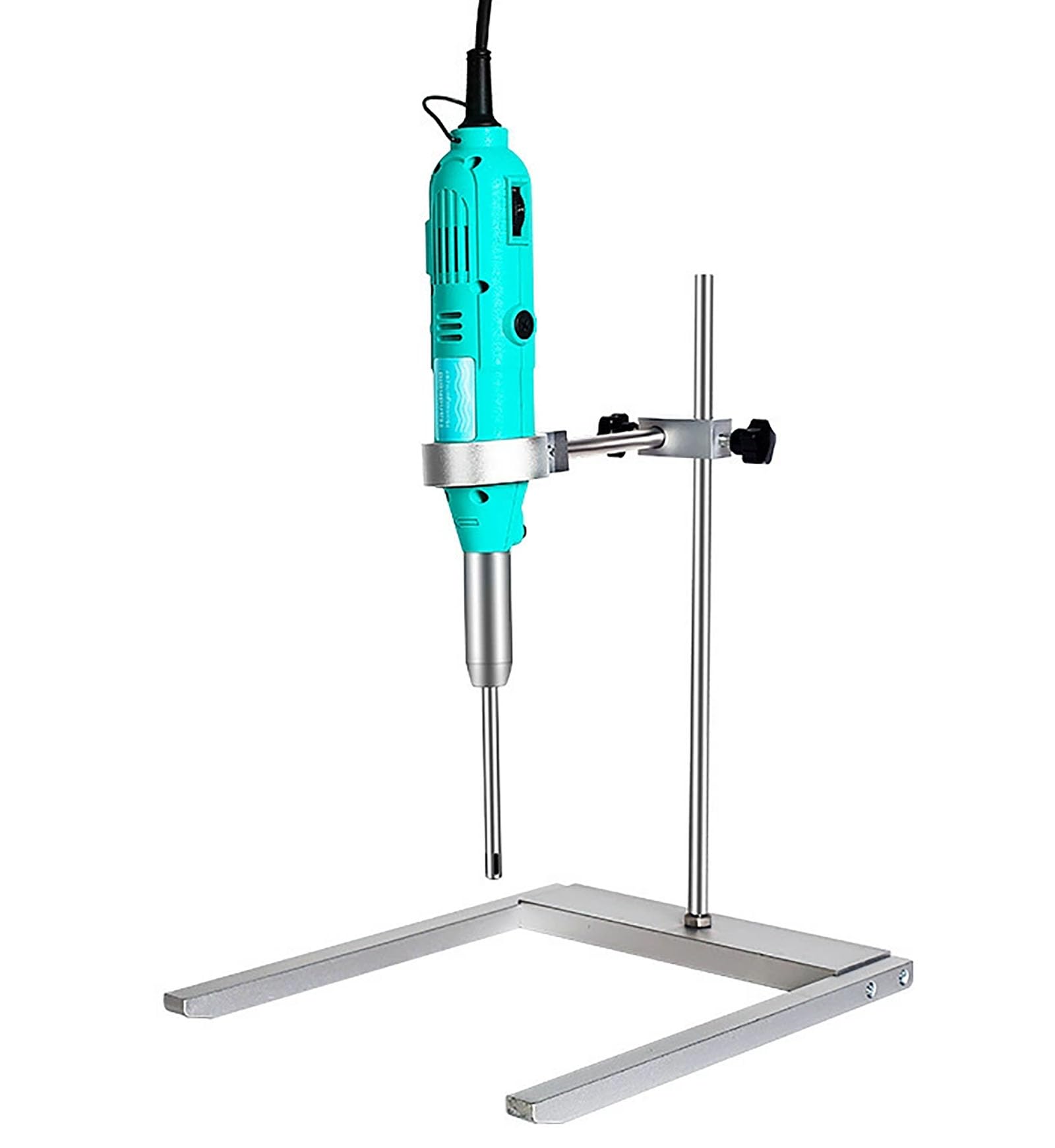 FXNFXLA Handheld High Speed Lab Homogenizer, 6-speed Stepless Speed Regulation Lab Disperser Emulsifier, Sonicator Disruptor Mixer, with Bracket