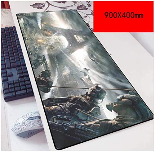 Mauspad Mauspad Gaming Speed Service Anrufservice | XXL Mauspad | 900 x 400 mm groß | 3mm Dicke Basis | Perfekte Präzision und Geschwindigkeit, H.