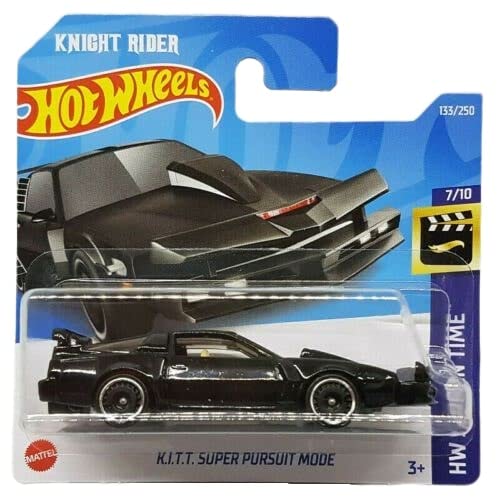 K.I.T.T. Super Persuit Mode - HW Screen Time 7/10 - HCV39 - Short Card - Knight Rider - Pontiac Firebird Trans Am - Mattel 2022