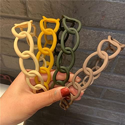 Fashion Fitoor Plastic Headbands with Teeth For Women Chain Hair Headband for Girls Lady Hollow Chain Headband Wide Edge Hairpin Hair Band (Pack of 4) (B0CBCC8MPH) Amazon Price History, Amazon Price Tracker