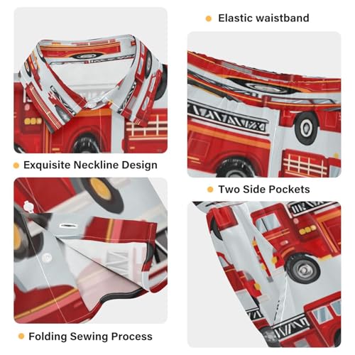 Image of Boccsty Ice Cream Drip Boy Summer Shorts Sets Hawaiian Toddler Boys T-Shirt & Pants 2 Pcs 3T-10T