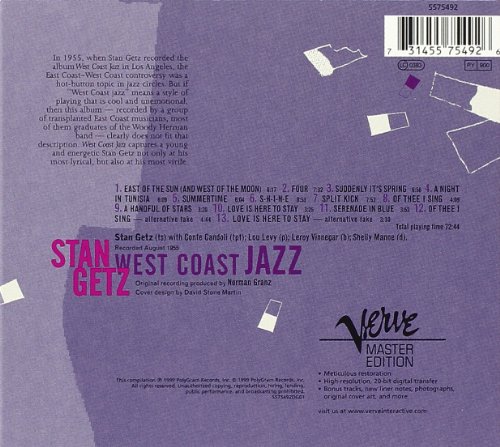 Stan Getz Conte Candoli West Coast Jazz Amazon Com Music