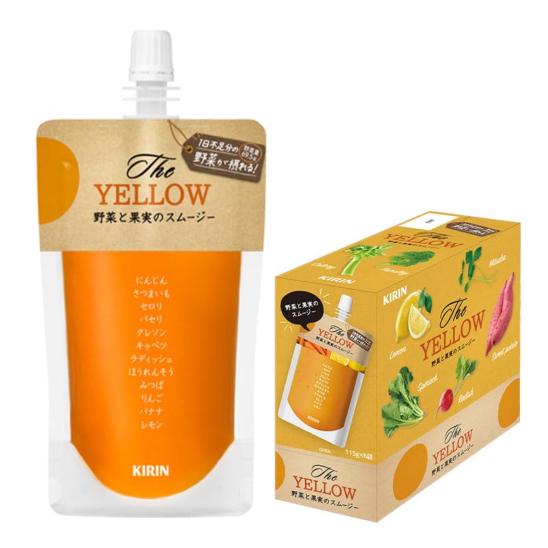 Amazon.co.jp: キリン The YELLOW 115g パウチ 30個入 野菜 果実