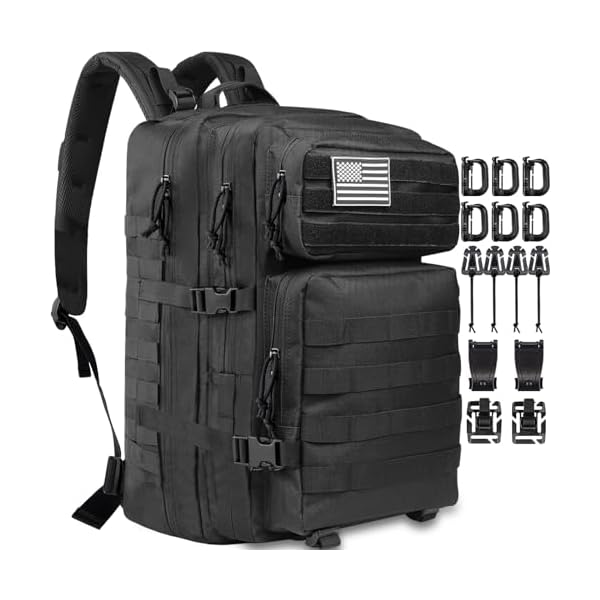 Createy-45L-Military-Tactical-Backpack-Large-3-Day-Assault-Pack-Molle-Bag-Rucksack-Bug-Out-Bag-for-Camping-Hunting-Hiking Createy 45L Military Tactical Backpack Large 3 Day Assault Pack Molle Bag Rucksack Bug Out Bag for Camping Hunting Hiking