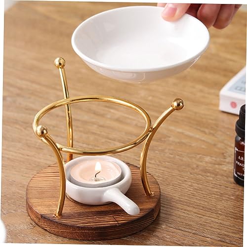 Diffuseur d'aromathérapie en bois et céramique au design épuré - 5