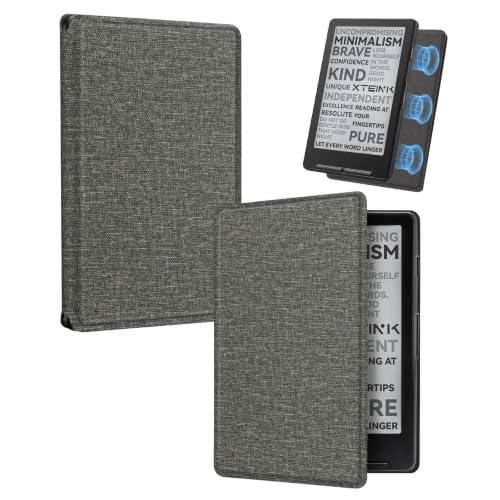 Image of CoBak Magnetic Case for XTEINK X4, Ultra-Lightweight Protective Cover for Xteink X4 E-Reader, Secure Magnetic Attachment(Pattern Gray)