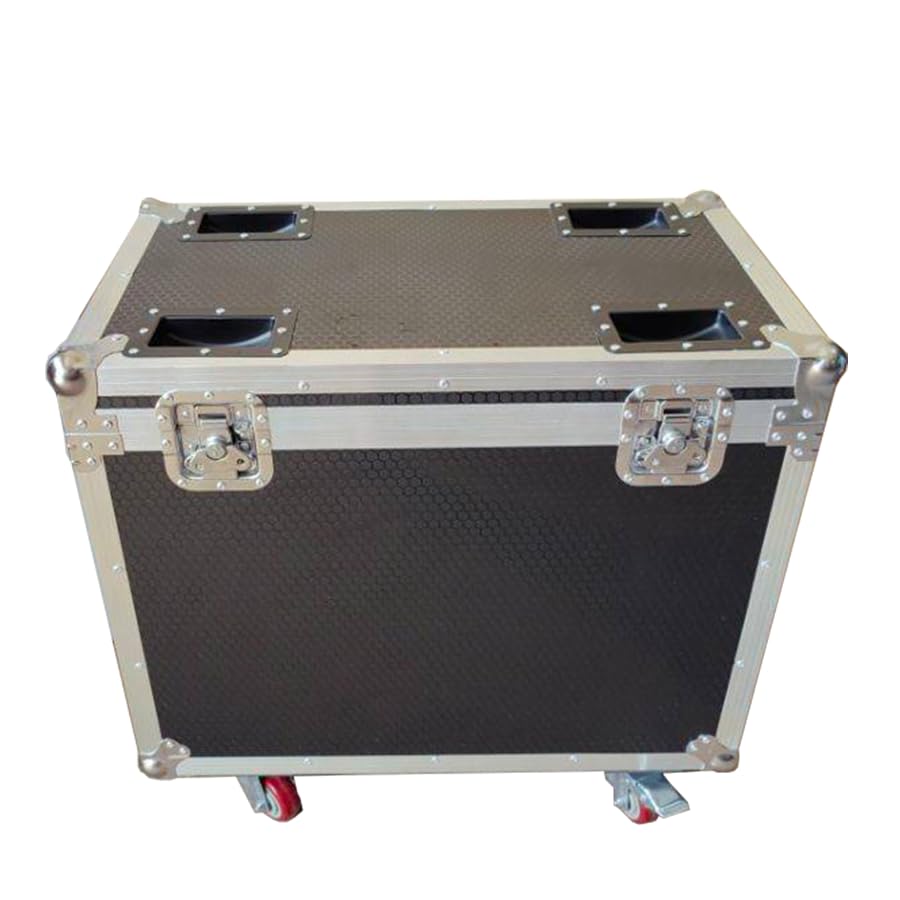 LED Zoom Wash Moving Head Stage Light Flightcase Light Box 19x15W RGBW Light Case DMX Dj Bar Wedding Party Disco Silver White Aluminum Frame (only case no Light)