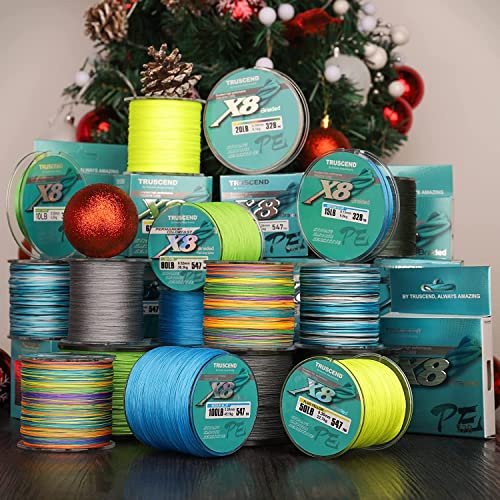 TRUSCEND Braided Fishing Line, Upgraded Spin 8 Strands Fishing Lines, PE Fishing Wire Smooth and Ultra Thin, Super Strength and Abrasion Resistant Fishing Accessories, No Stretch and Low Memory - Image 4