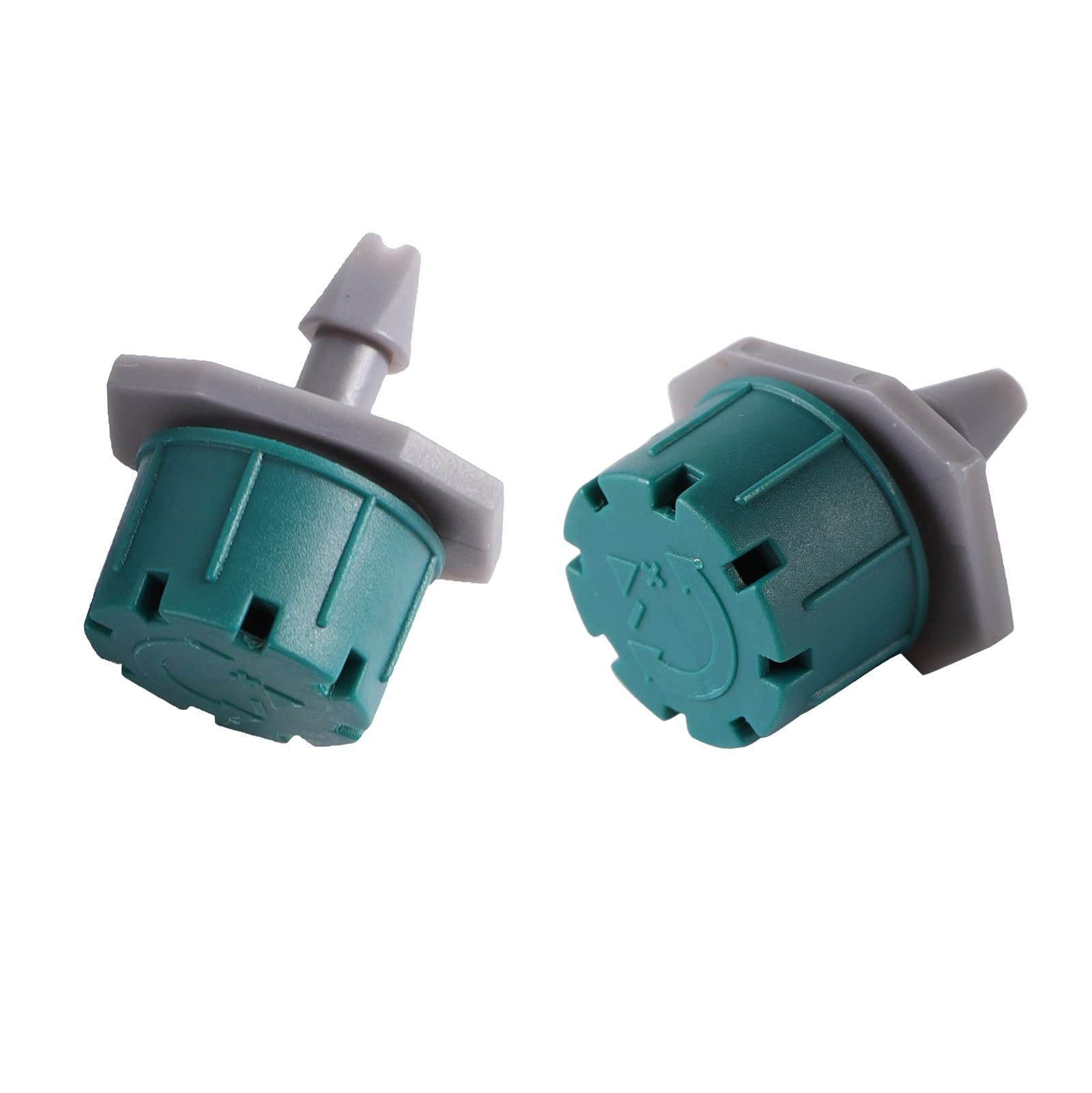 de riego por goteo de 50 Uds., gotero de riego automático, flujo de agua ajustable, cabezal rociador de 8 agujeros, emisor, boquilla de agua for patio y balcón
