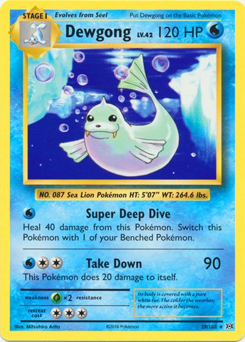Pokemon - Dewgong (29/108) - XY Evolutions : Amazon.sg: Toys